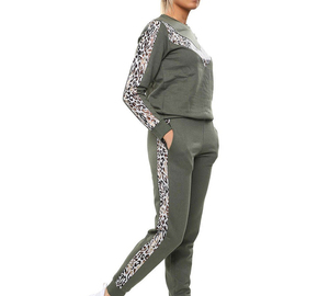 Conjunto Deportivo de Felpa Transpirable con Capucha para Mujer, Manga Larga, Cuello Redondo, Pantalones Casuales con Bolsillos Laterales, Ropa de Verano - Product Image 4