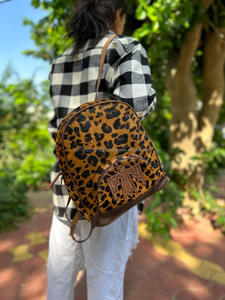 Mochila De piel con estampado de animales para ordenador portátil, morral de piel tallada con estilo occidental, a la moda - Product Image 2