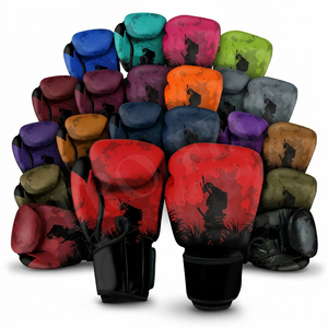 Guantes de Boxeo Resistentes con Cierre de Velcro, Suaves y Cómodos, para Entrenamiento, Sparring, Kickboxing, MMA, con Absorción de Impactos y Soporte para Muñeca - Product Image 1
