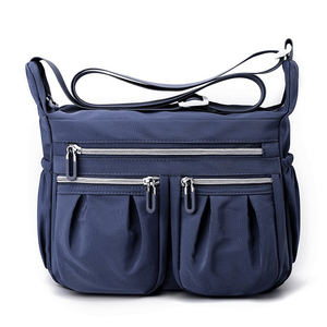 Borsa a Tracolla Casual in Nylon NICOLE e DORIS per Donne, Design Multitasca con Tracolla e Cinghia Laterale, Borsa da Petto alla Moda - Product Image 1