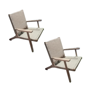 Chaise en rotin moderne simple chaises de salle à manger d'extérieur ensemble en rotin ensemble de jardin meubles de patio usine directe d'Indonésie - Product Image 1