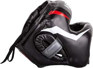 Protector de Cabeza de Boxeo de Cuero PU Premium Super Personalizado Elite Iron – Protección Facial Completa - Product Image 3