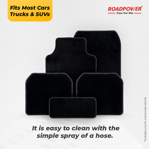 Alfombrillas Universales para Auto ROADPOWER (RP-MAT-130), Color Negro Premium, Resistentes, Impermeables y Fáciles de Limpiar - Product Image 3