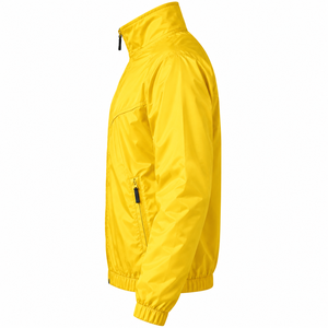 Custom <b>Men</b>’s Windbreaker Piece <b>Polyester</b> Nylon Full Zip Athletic Sportswear <b>Jogger</b> Pants OEM ODM in yellow color - Product Image 5