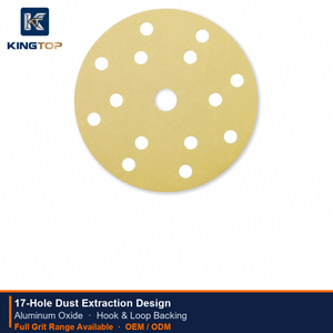 150mm Hook and Loop Aluminum Oxide Sanding Discs 80-600 Grit Medium Hardness OEM for Automotive Body Repair - Product Image 1