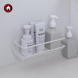 Estante <span class=keywords><strong>de</strong></span> almacenamiento adhesivo magnético montado en la pared estante organizador <span class=keywords><strong>de</strong></span> botellas <span class=keywords><strong>para</strong></span> <span class=keywords><strong>baño</strong></span> lavadero fregadero lateral sin taladro estante <span class=keywords><strong>de</strong></span> alambre - Product Image 5
