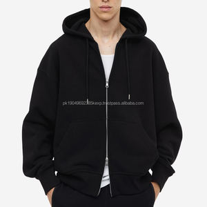 wholesale custom <b>zip</b> <b>up</b> <b>hoodies</b> men's cotton oversize drop shoulder <b>hoodies</b> streetwearDouble Zipper functional hoodie for men - Product Image 4