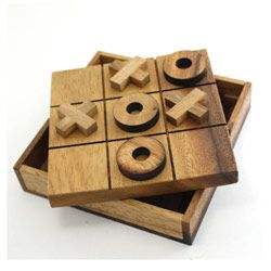 Moderno Juego de Tic Tac Toe Rectangular de Madera Ecológico |   Juguete Educativo de Tablero para Cumpleaños |   Suministro Directo de Fábrica - Product Image 2