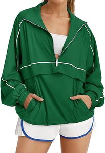 Sudadera con Cierre de Cremallera para Mujer, Protección Solar UPF 50+, Chaqueta Cortavientos Ligera para Correr, Senderismo y Actividades al Aire Libre, con Bolsillo - Product Image 3