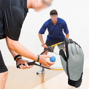 Guantes de Racquetball Transpirables con Cobertura Completa de Dedos, Absorción de Impactos, Soporte para Muñeca, Compresión y Estabilidad para Aumentar la Velocidad del Swing - Product Image 6