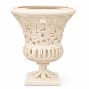 Urne de jardin en bois sculptée à la main, pot de fleurs rustique d'extérieur avec base carrée, style vintage pour la décoration de plantes vertes - Product Image 2