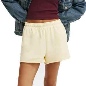 ซื้อเลย กางเกงขาสั้นผ้าเฟรนช์เทอร์รี่สำหรับผู้หญิง ขายส่ง OEM เนื้อผ้านุ่มสบาย กางเกงลำลอง โลโก้สั่งทำได้ เอวยางยืด กางเกงขาสั้นลำลองสำหรับฤดูร้อน - Product Image 1