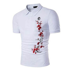 เสื้อโปโลปักลายไซส์ใหญ่ ผลิตในปากีสถาน เสื้อโปโลชายแขนสั้น ขายดี เสื้อโปโลปักลาย - Product Image 1