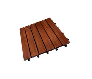 Azulejos de cubierta de madera de acacia entrelazados de alta calidad 30*30 impermeables con diseño moderno acabado cepillado suave para jardines al aire libre - Product Image 2