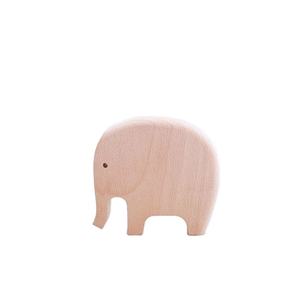 Handmade Wooden Elephant Figurine Toy Carved Animal Sculpture Natural Wood Elephant Decor Collectible Wooden Elephant Ornament - Product Image 1