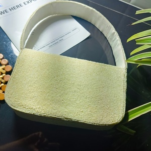 Bolsas Organizadoras de Ropa Hechas a Mano con Cuentas Moradas, Bordado de Tortuga Marina, Ecológicas, Duraderas, 100% Algodón, para Joyería Individual - Product Image 2