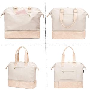 Bolsas deportivas blancas al por mayor para mujer, fabricante de bolsas de viaje tipo duffel, mochila ligera, fábrica de bolsas tipo duffel - Product Image 4