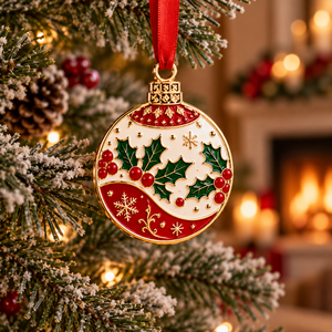 Aluminum <b>Christmas</b> Ornaments Custom Engraved Logo Lightweight <b>Tree</b> Hanging Decoration Wholesale - Product Image 3