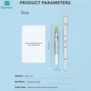 Pince à épiler antistatique non magnétique de haute précision 2026, outil de précision pour l'épilation des poils fins, pointe inclinée en acier inoxydable pour sourcils - Product Image 3