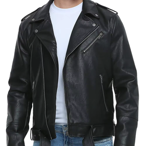 Men's Slim Fit Casual Polyester Belted Jacket Stand Collar <b>Covered</b> <b>Button</b> Closure Front Logo Position Waterproof Patchwork - Product Image 1