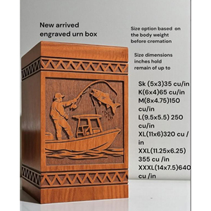 Handcrafted Wooden Cremation Urn for Ashes Classic <b>Memorial</b> Urn <b>Memorial</b> Keepsake by AYAANS - Product Image 4