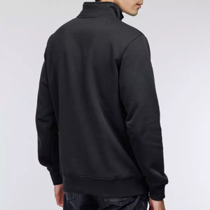 Sweat-shirts à demi-zip pour hommes en coton 100% teint de qualité supérieure, imprimés en sérigraphie, bicolores, grandes tailles, vêtements d'hiver, sweats à capuche - Product Image 4