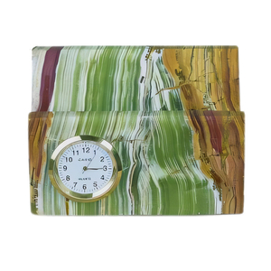 Luxury Stone Onyx Marble <b>Clock</b> For Premium Home Interiors Latest Stylish Fine Crafted Onyx Marble <b>Clock</b> - Product Image 3
