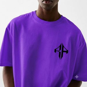 Camiseta Extra Grande de Primera Calidad para Hombre, 100% Algodón, Corte Cuadrado, Estampado Personalizado en la Parte Delantera, Casual, Azul Marino, Secado Rápido, Cuello Redondo - Product Image 5