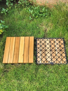 Azulejos de cubierta para exteriores entrelazados de 300x300mm de alta calidad, cubierta de madera impermeable para balcón, jardín, Patio y terraza, cubierta - Product Image 6