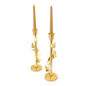 Porte-bougie classique en forme de renne plaqué or, en aluminium, style moderne, centre de table de Noël, décoration intérieure - Product Image 4