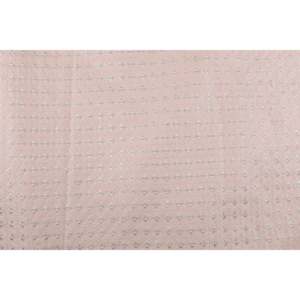 Tela de Satén Malai Bordada por Metro - Viscosa Transpirable de 58 Pulgadas de Ancho con Diseño Floral Color Durazno - TFAB DUPION EMB01 165 - Product Image 3