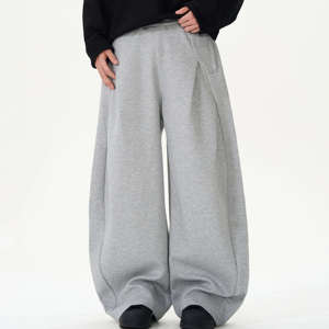 Pantalones Harem Anchos Negros para Hombre, Cierre con Cordón, Ecológicos, Transpirables, Casuales, Holgados, Ligeros, de Spandex/Algodón - Product Image 4