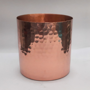 Hand Hammered Solid Copper Candle Jar in Glossy Finish Luxury Copper Candle Jar for gift Party wedding and home Decor - Product Image 1