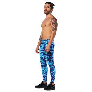 Men's Full Length <b>Compression</b> <b>Leggings</b> Solid Elastic Waist Spandex/Nylon Breathable 220g Digital Printed - Product Image 2