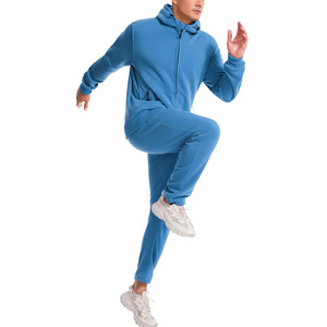 Whole Sale Streetwear Fleece Tracksuits Hoddie Embroidery Custom Logo Pullover Puff Print Sweatpants and Hoodie <b>Set</b> for Men - Product Image 5