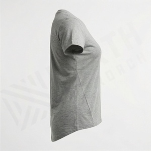 T-shirts pour femmes de haute qualité, respirants, à manches courtes, en satin polyester, personnalisables, pour toutes les saisons, vêtements décontractés, vente en gros - Product Image 3