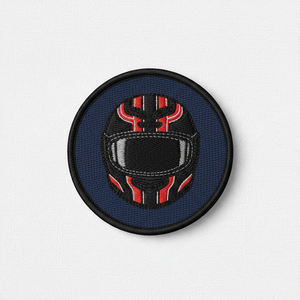Patch brodé personnalisé tête d'alien gris, thermocollant, rond, pour vestes, chapeaux, accessoires vestimentaires science-fiction, vente en gros - Product Image 6