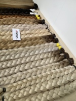 Cheveux humains naturels vietnamiens 100% Super Double Drawn, couleur ondulée naturelle # 1 # PLA # Ombre 50-70cm Prix de gros