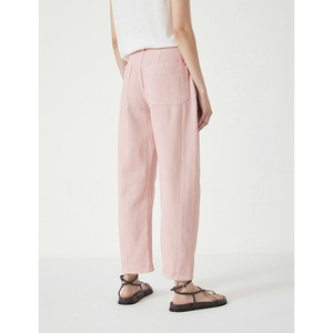 Jean ample taille haute vintage pour femme, ultra-doux, respirant, écologique, 100 % coton, brodé, qualité supérieure - Product Image 2