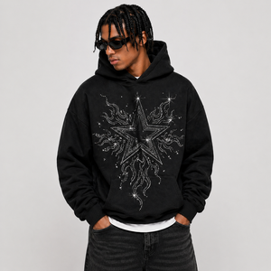 Sudadera con Pedrería, Diseño de Cristales de Lujo, Mezcla de Algodón Suave, Estilo Moderno para Venta al por Menor, Logotipos Personalizados Disponibles, Venta al por Mayor, OEM - Product Image 1