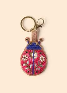 Elegant Seed Bead Keychain Handmade Fashion <b>Key</b> <b>Ring</b> Gift for Women At Best Price - Product Image 4