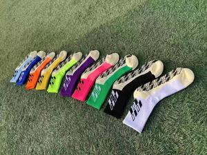 Custom Anti-Slip <b>Grip</b> Football <b>Socks</b> Knitted Cotton Crew Body and Cuff Logo Autumn Sports Footless <b>Socks</b> for Soccer - Product Image 6