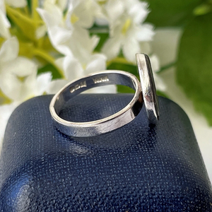 925 Silver Abalone <b>shell</b> Ring, Gemstone Ring, Gift For Her - Product Image 2