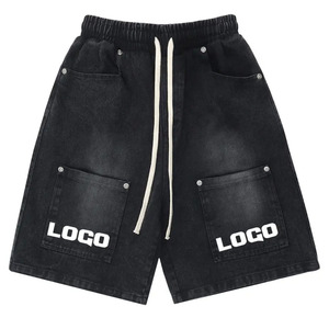 Men's Red Cotton <b>Canvas</b> Bermuda Shorts With Drawstring Waist And Pockets Casual Style and online sale - Product Image 3