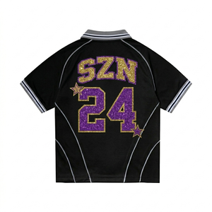 Camiseta de Fútbol Vintage Personalizada al por Mayor, Malla de Poliéster 100% Transpirable, Manga Corta, Logotipo Frontal - Product Image 2