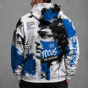 เสื้อฮู้ดดี้พิมพ์ลายทั้งตัวคุณภาพสูงสำหรับผู้ชาย ไซส์ใหญ่ สั่งทำได้ ผลิตจากโพลีเอสเตอร์ แบบซับลิเมชั่น ขายส่ง - Product Image 2