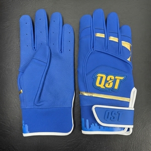 Gants de frappe en cuir synthétique pour jeunes, à doigts entiers - Légers, antidérapants, personnalisables pour l'entraînement et l'utilisation en club de baseball - Product Image 1