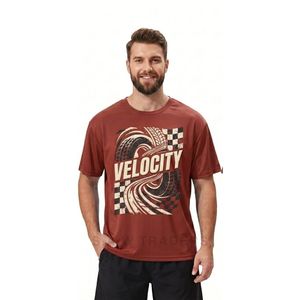 Camiseta Deportiva con Gráfico Abstracto de Óxido, Transpirable, de Poliéster, Secado Rápido, para Gimnasio, Entrenamiento - Product Image 1