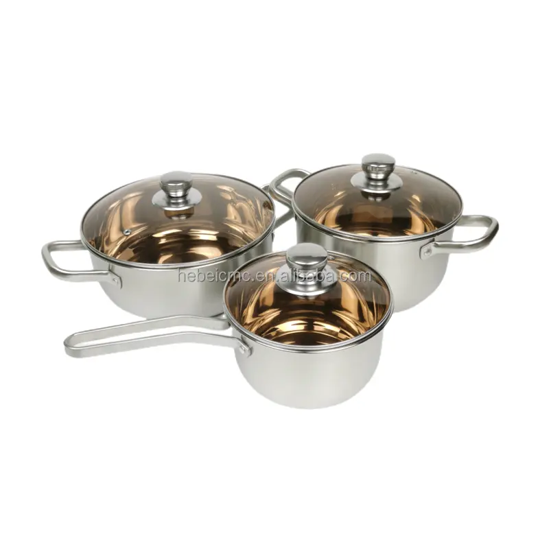 Stainless steel cooking pot and pan set soup pot kitchenware cookware thickening luxury gift