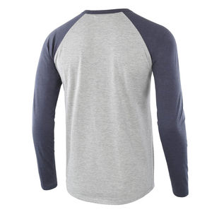 Camiseta de manga larga con cuello redondo 100% algodón para hombre, corte holgado, nuevos colores, mejores características, nuevo producto, camiseta de manga larga para hombre - Product Image 2